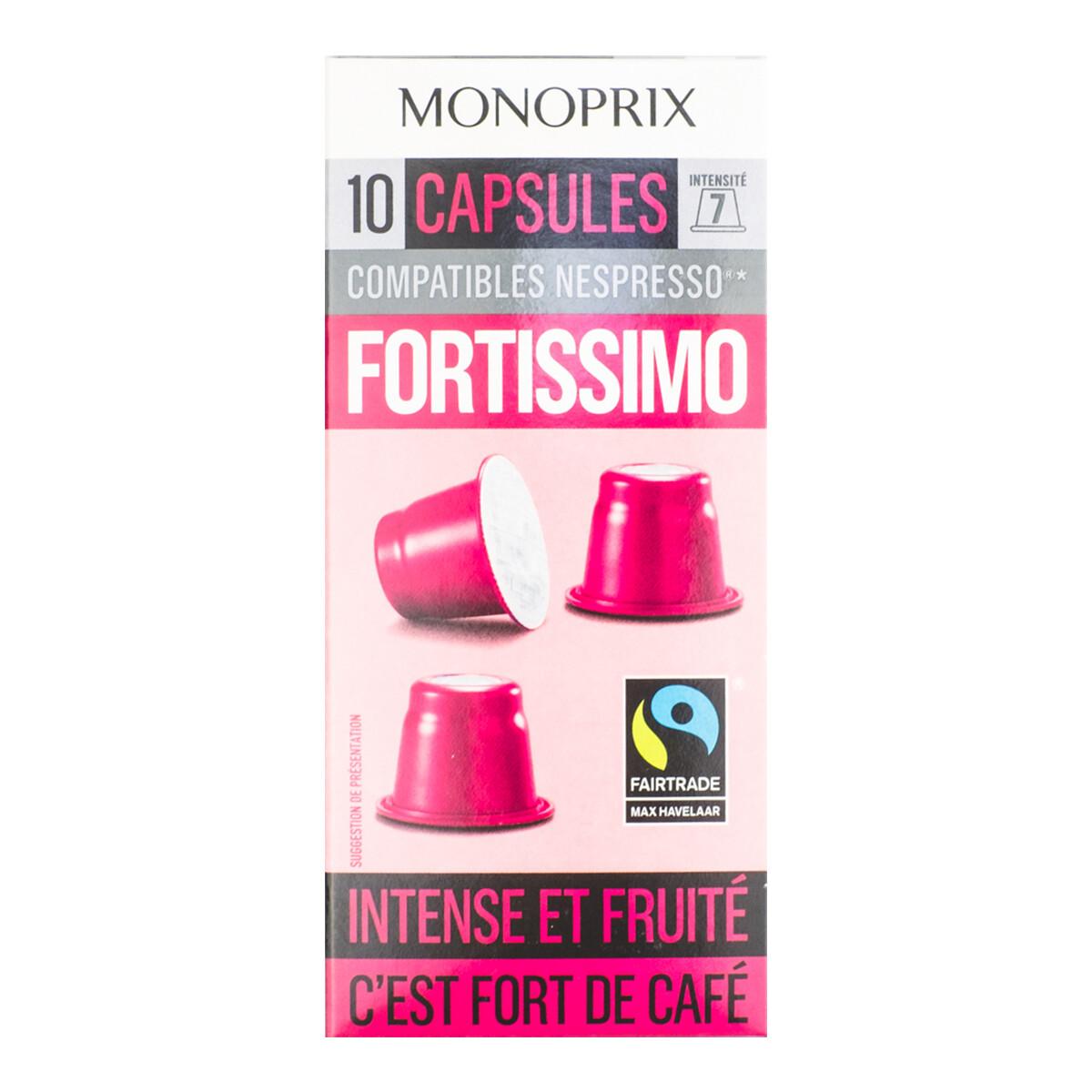 Monoprix Fortissimo Coffee Capsules 10 Caps