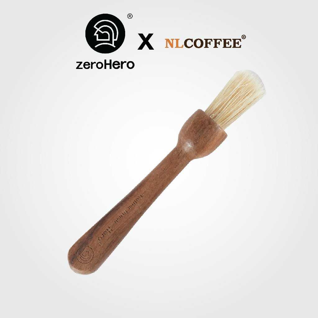 zeroHero แปรงปัดผงกาแฟสี walnut