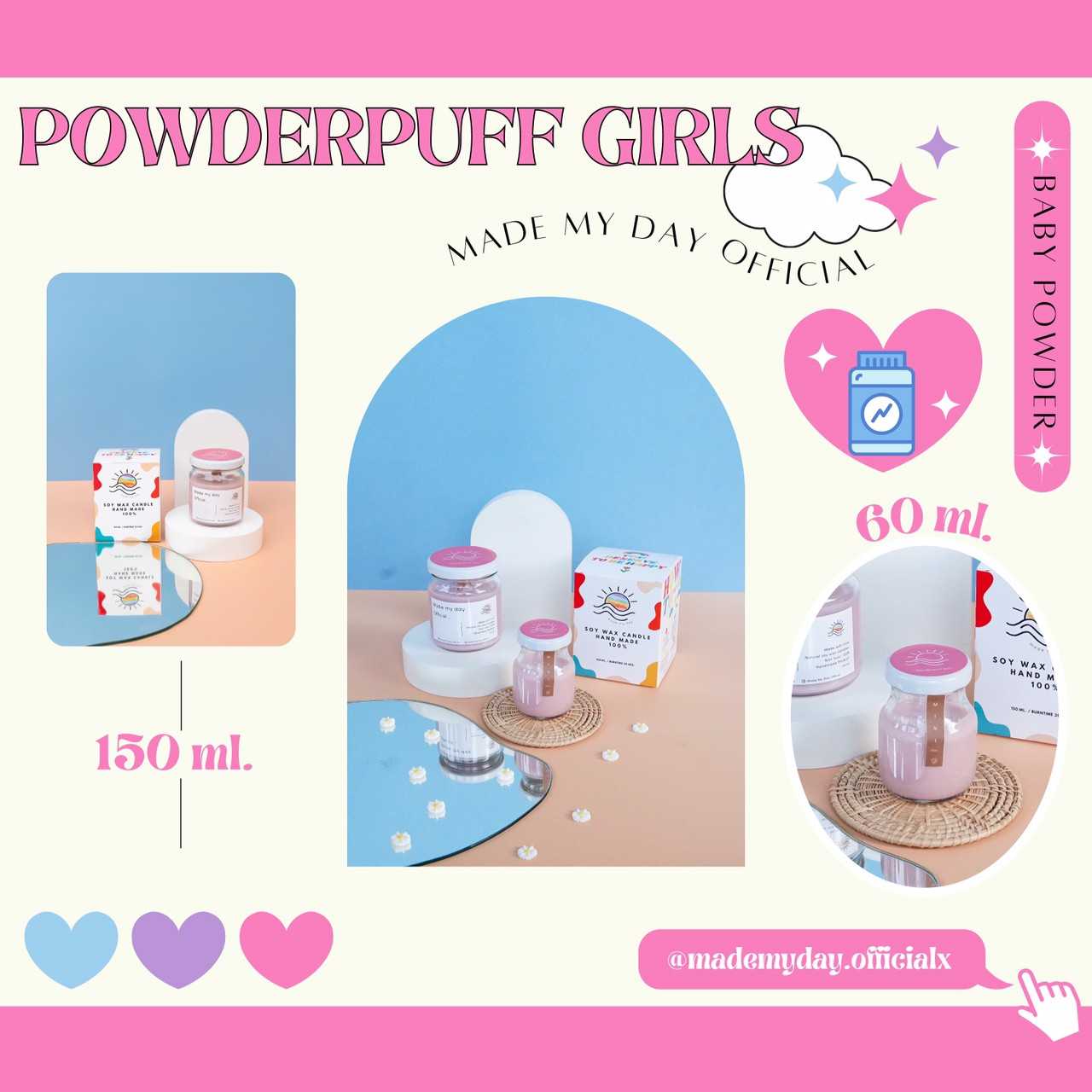 ดทียนหอมกลิ่น Powderpuff Girls 💘👼🏻