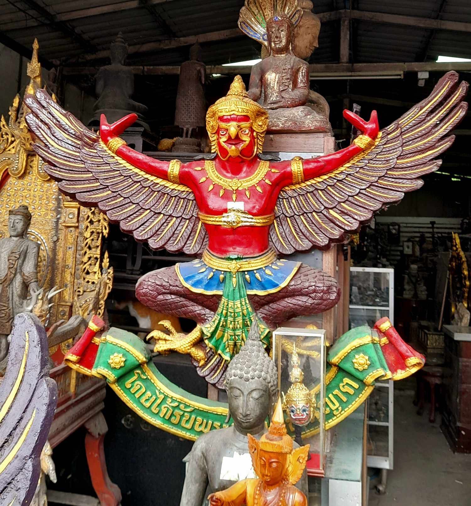 พญาครุฑธนาคาร ขนาด120ซม พญาครุฑองค์ใหญ่
