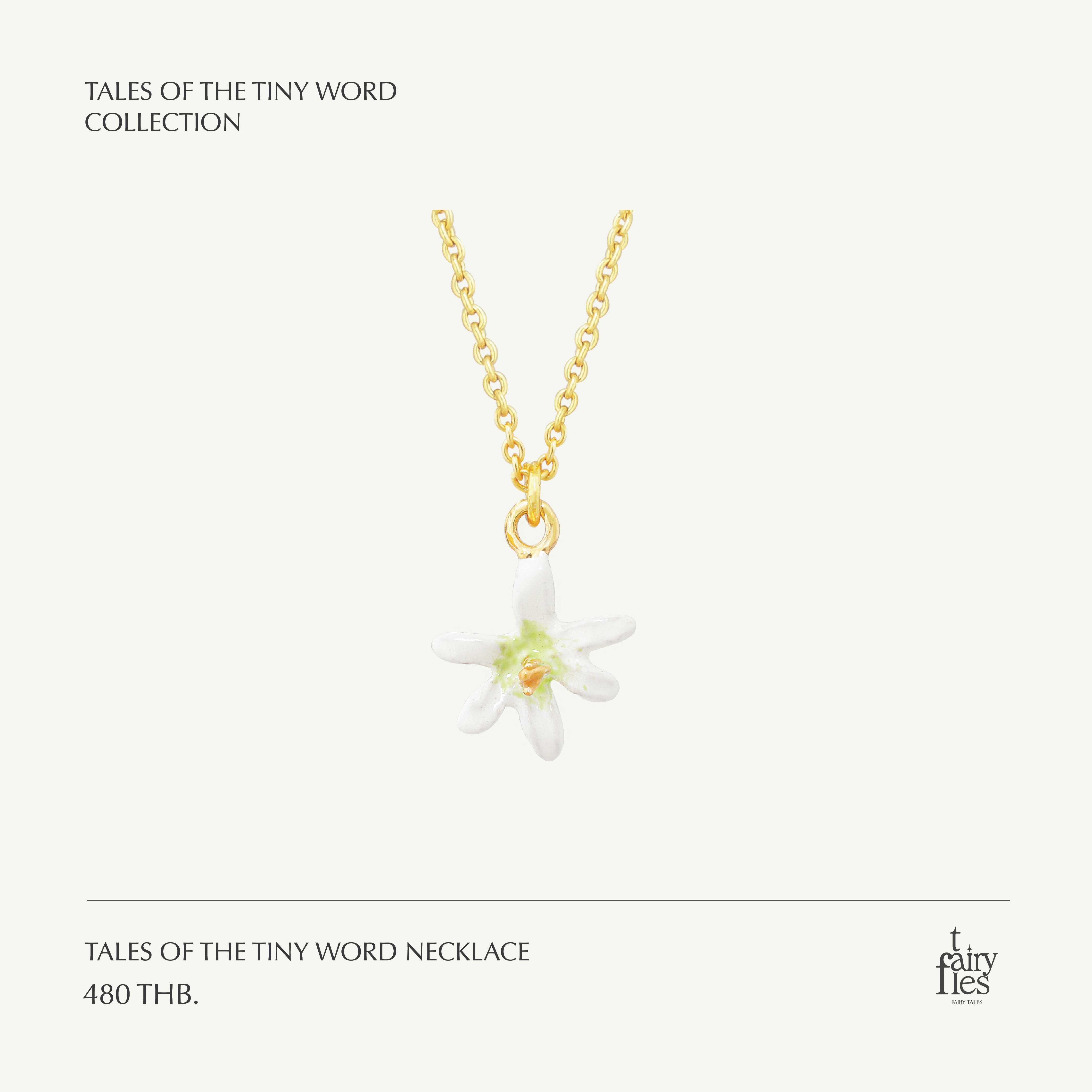 Tales of the tiny word Necklace สร้อยคอจี้รูปดอกไม้