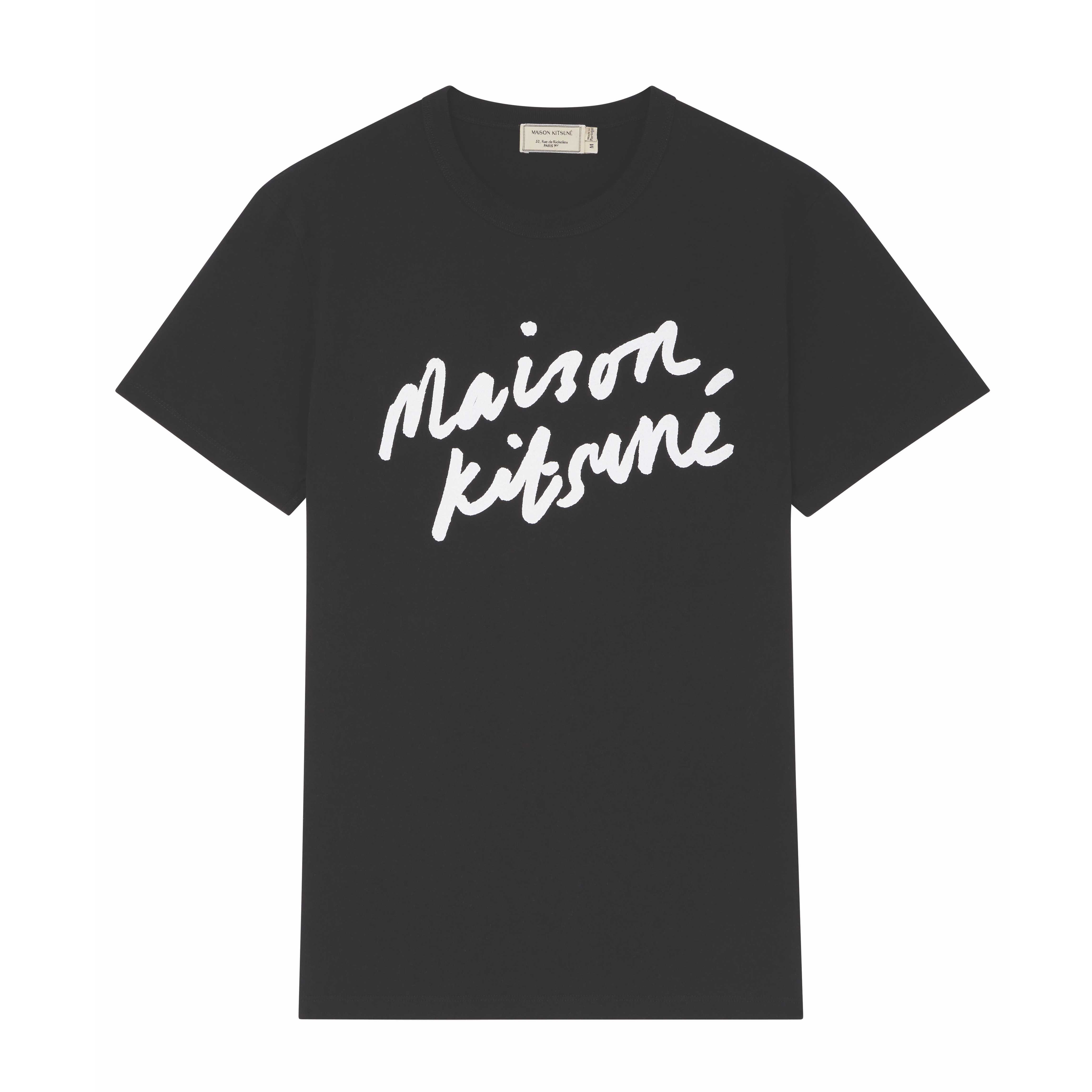 HANDWRITING CLASSIC TEE-SHIRT - BLACK