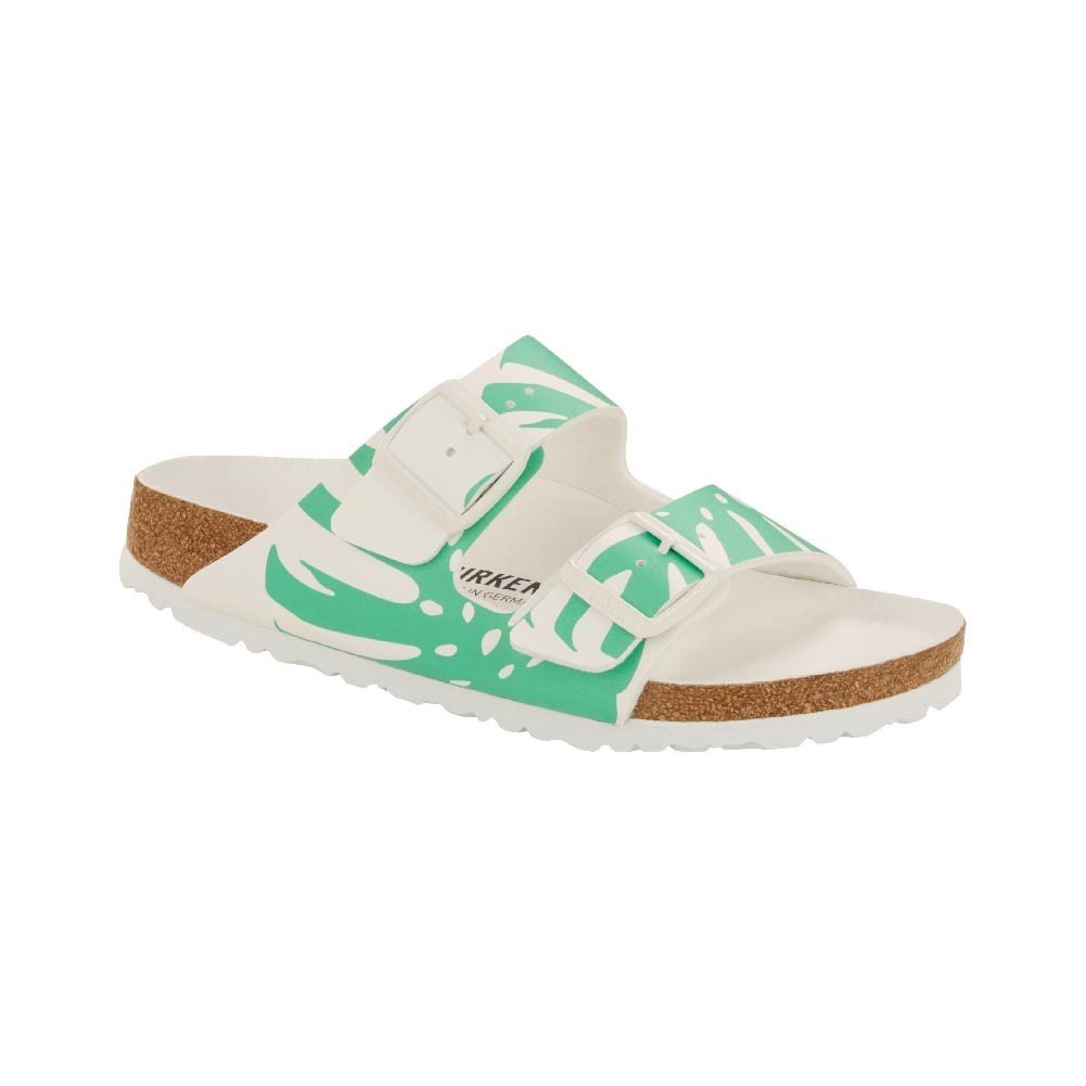 Birkenstock รองเท้าแตะ Unisex รุ่น Arizona สี Monstera White/Bold Jade - 1019321 (regular)