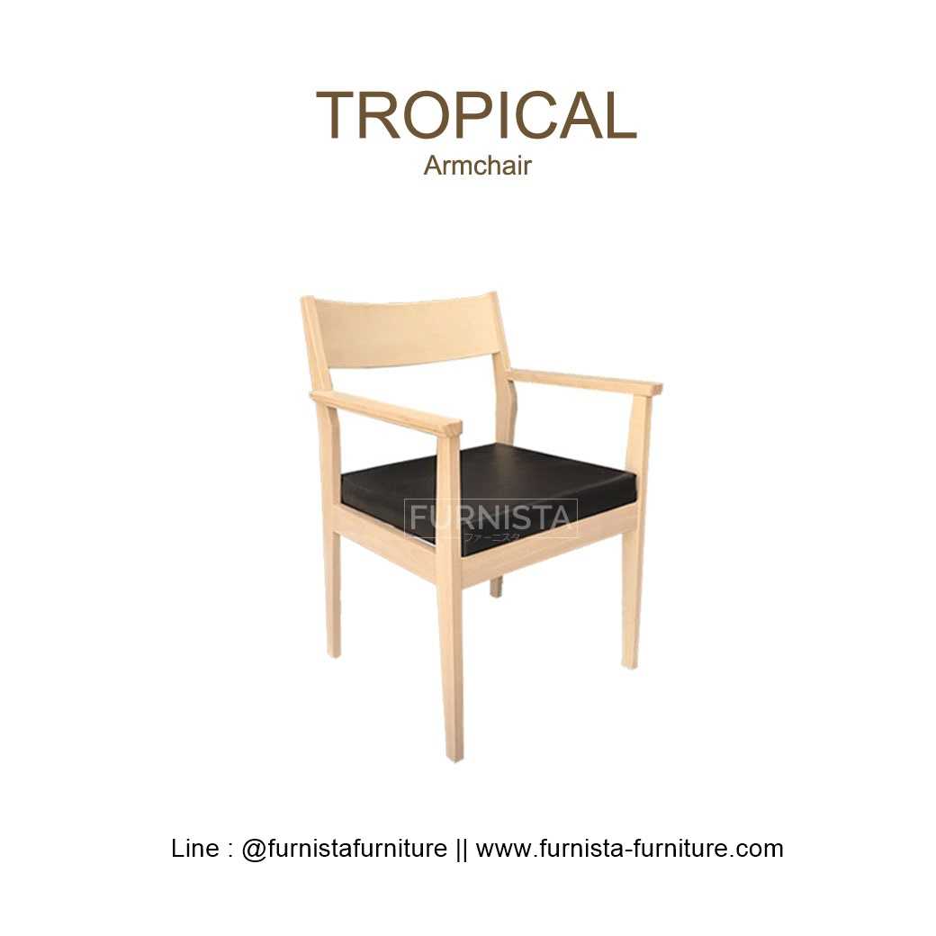 เก้าอี้อาร์มแชร์ TROPICAL 57x58xh83 cm.