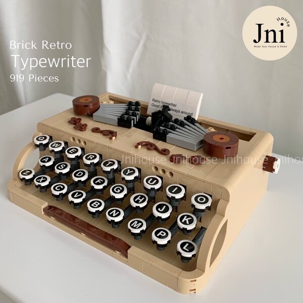 [พร้อมส่ง] Jnihouse : ตัวต่อเครื่องพิมพ์ดีด (Brick Retro Typewriter)