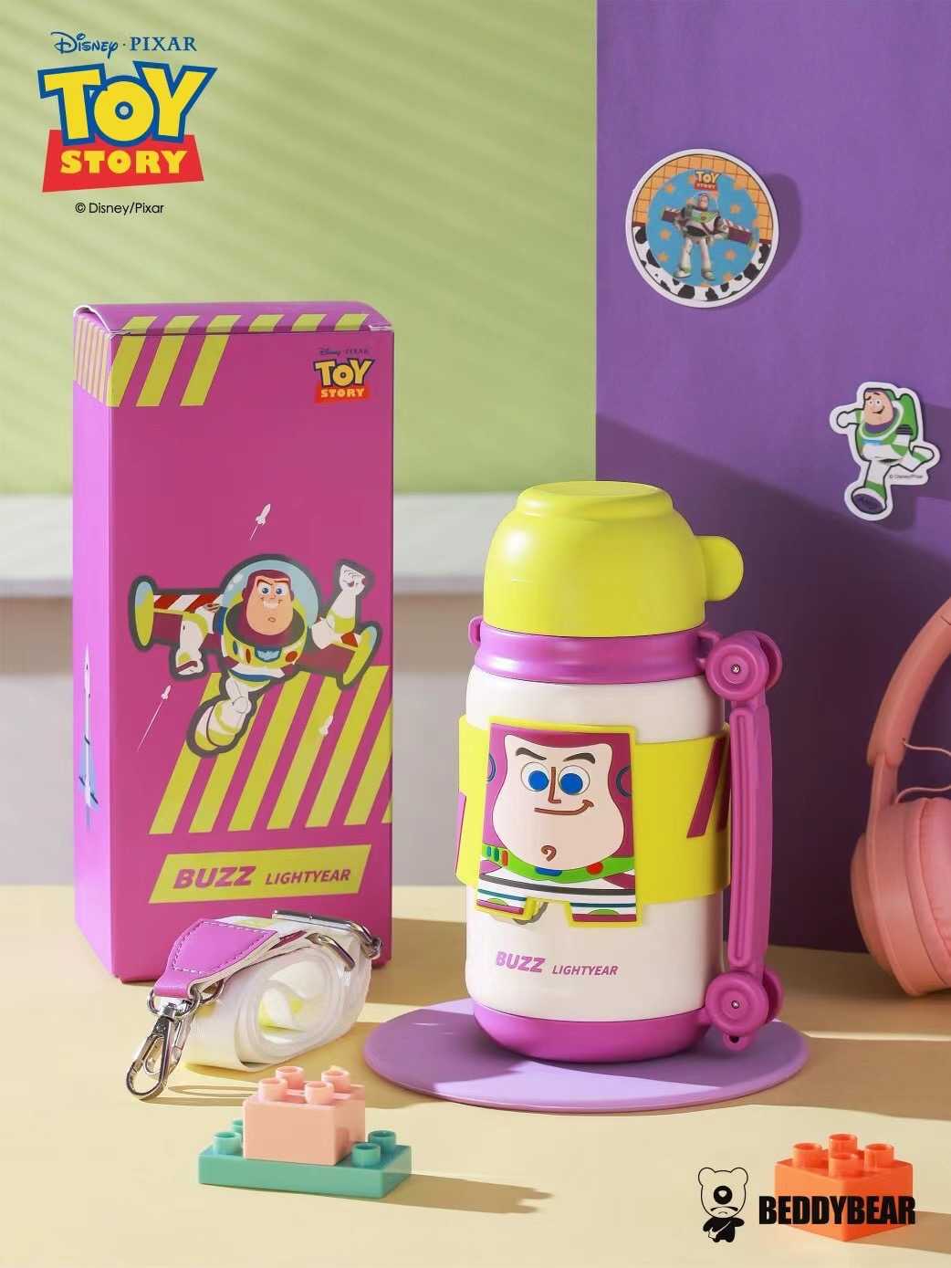 BeddyBearXToy Story กระติกน้ำสูญญากาศสแตนเลส เก็บอุณหภูมิ 2in1 พร้อมสายสะพาย BB013TS-011BZ