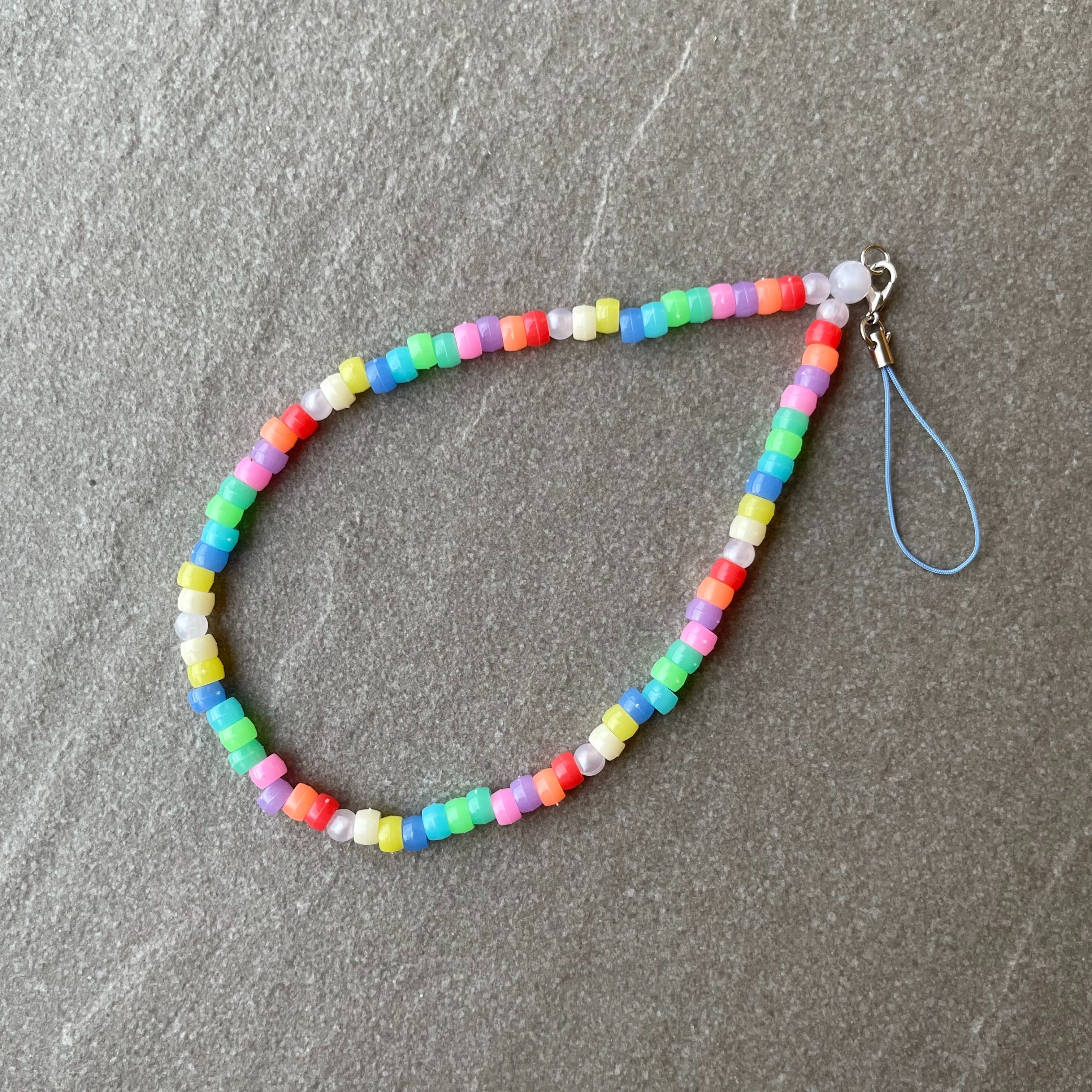 ☻︎ พร้อมส่ง ☻︎ (Ready to ship!)  RAINBOW PASTEL Phone Strap