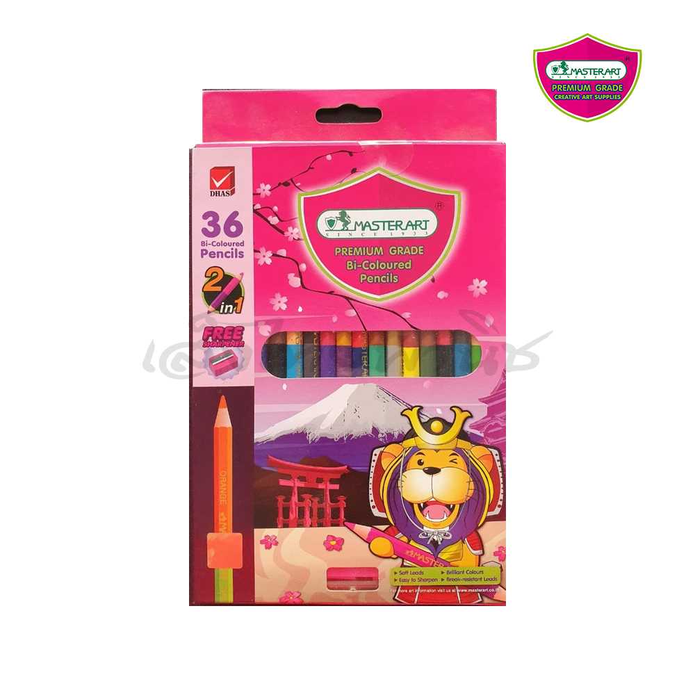 สีไม้ 18/36 สี มาสเตอร์อาร์ต (แพ็ค 6 กล่อง)
