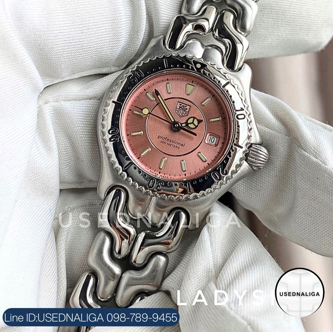 TAG Heuer ก้างปลา ชมพู Lady