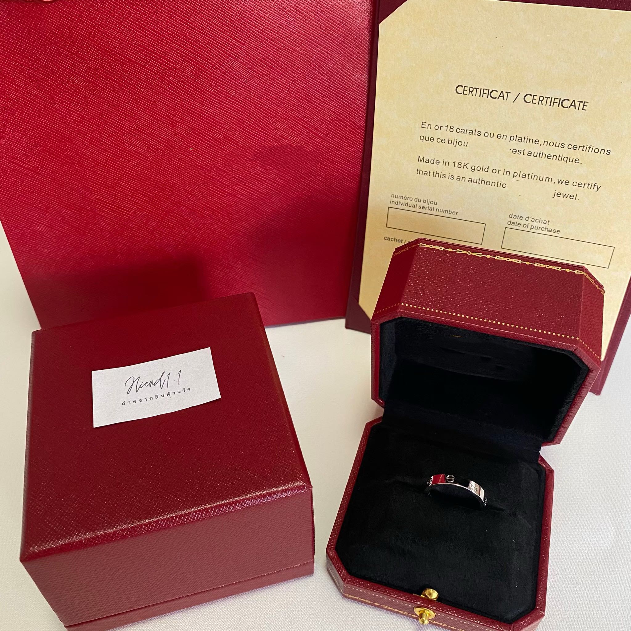 LOVE wedding band, 18K white gold