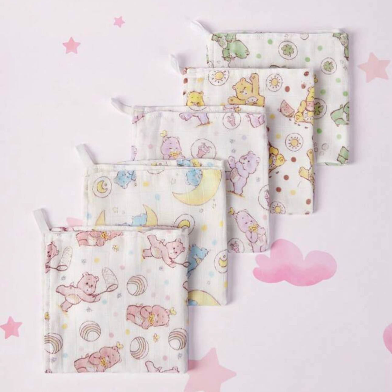 PreOrder🩵Care Bears Baby ผ้าอ้อมเด็กทารก (Set 5ชิ้น)