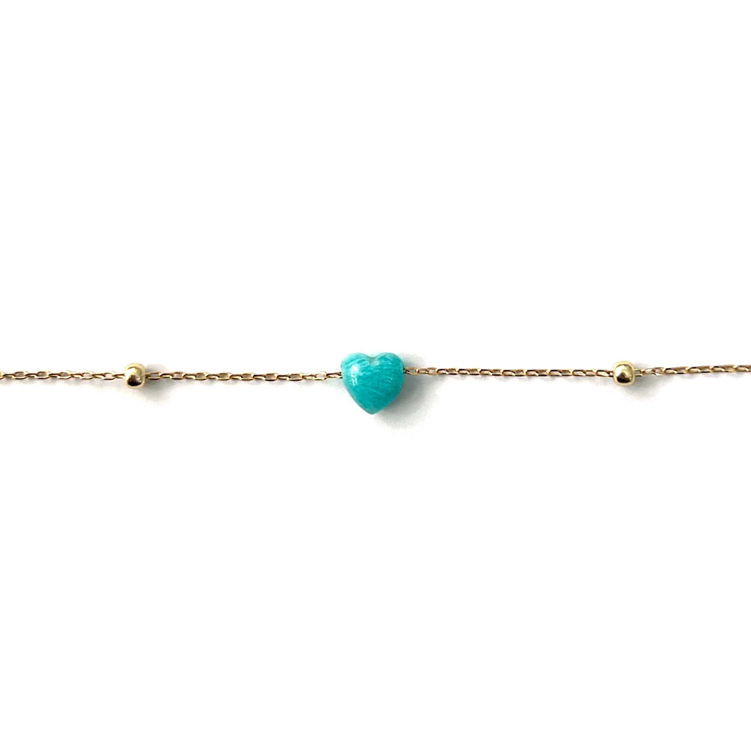 BABY HEART BL (amazonite)