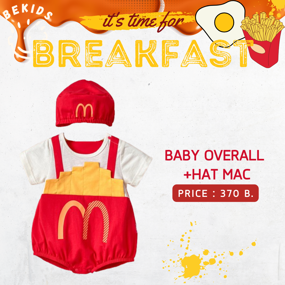 Baby Overall + Hat French Fries
