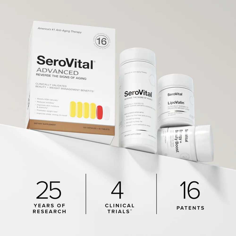 SeroVital Advanced Reverse The Signs Of Aging 120 caps Plus 60 tablets
