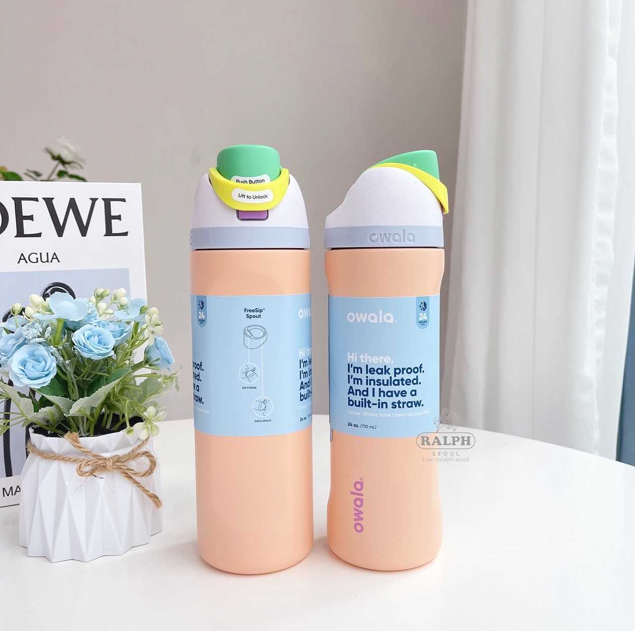 Owala FreeSip 24 oz (Peachy Keen)