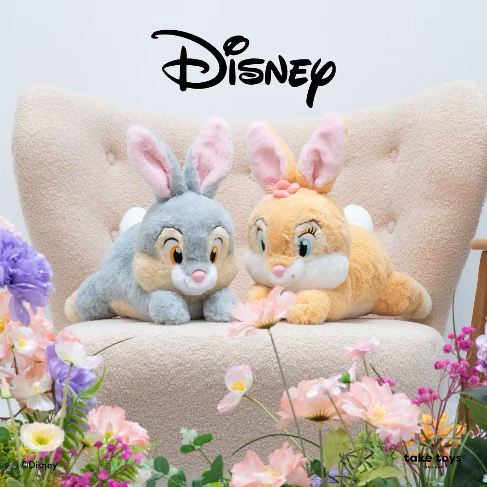 ตุ๊กตาหมอนข้างกระต่าย Thumper & Miss Bunny ลิขสิทธิ์แท้พร้อมส่ง