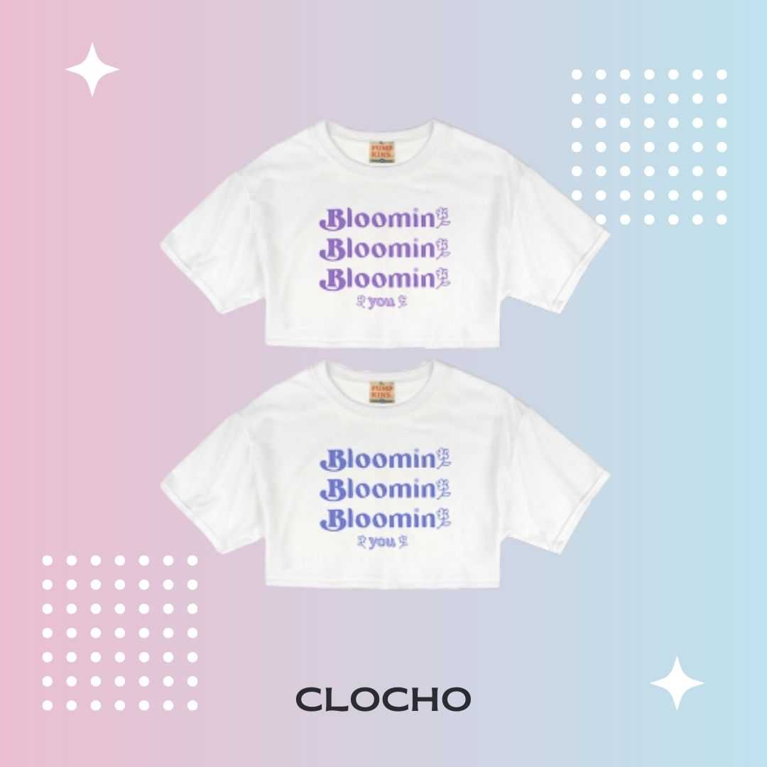 เสื้อครอป Crop Top ลาย Bloomin