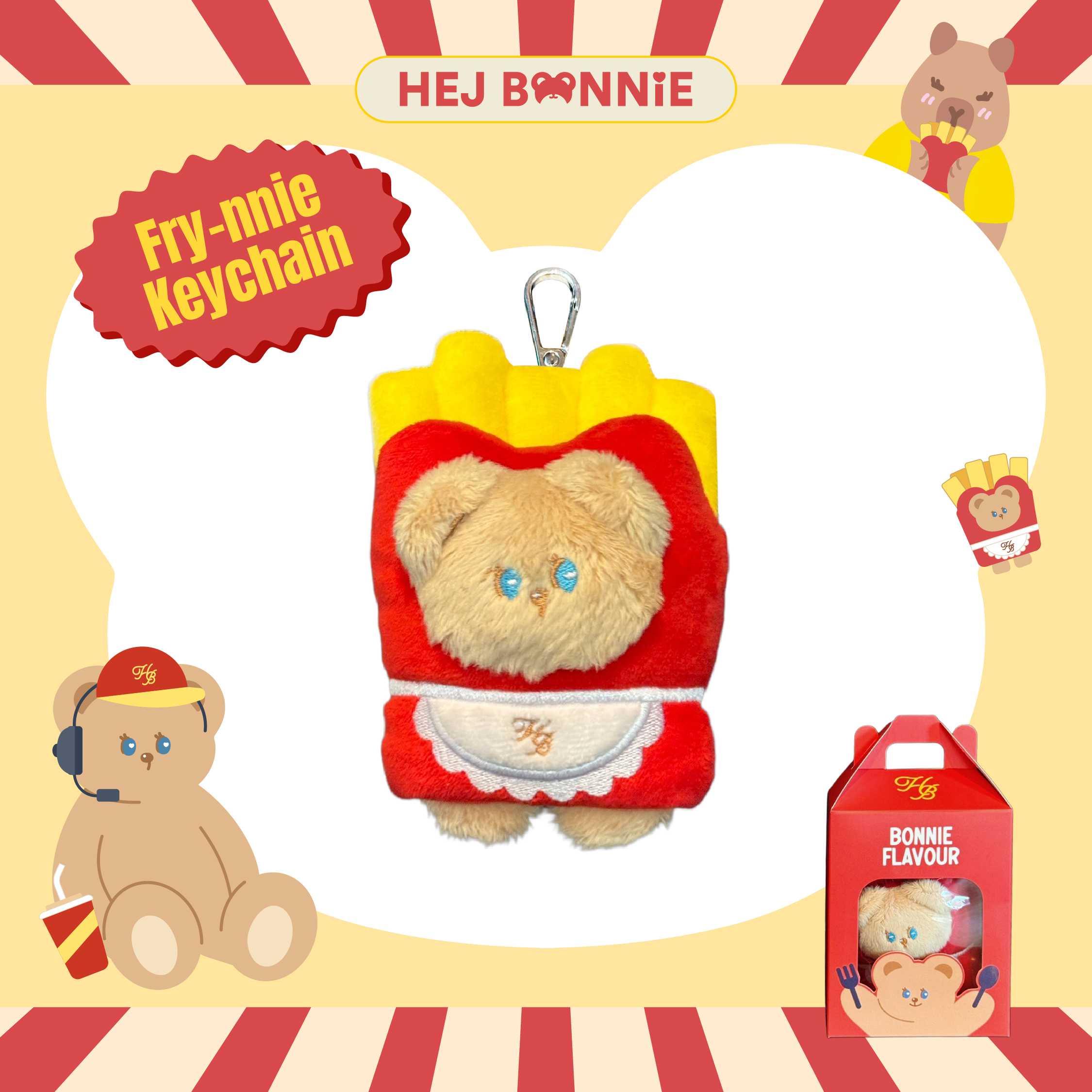 Fry-nnie Keychain🍟 l Hej Bonnie Official