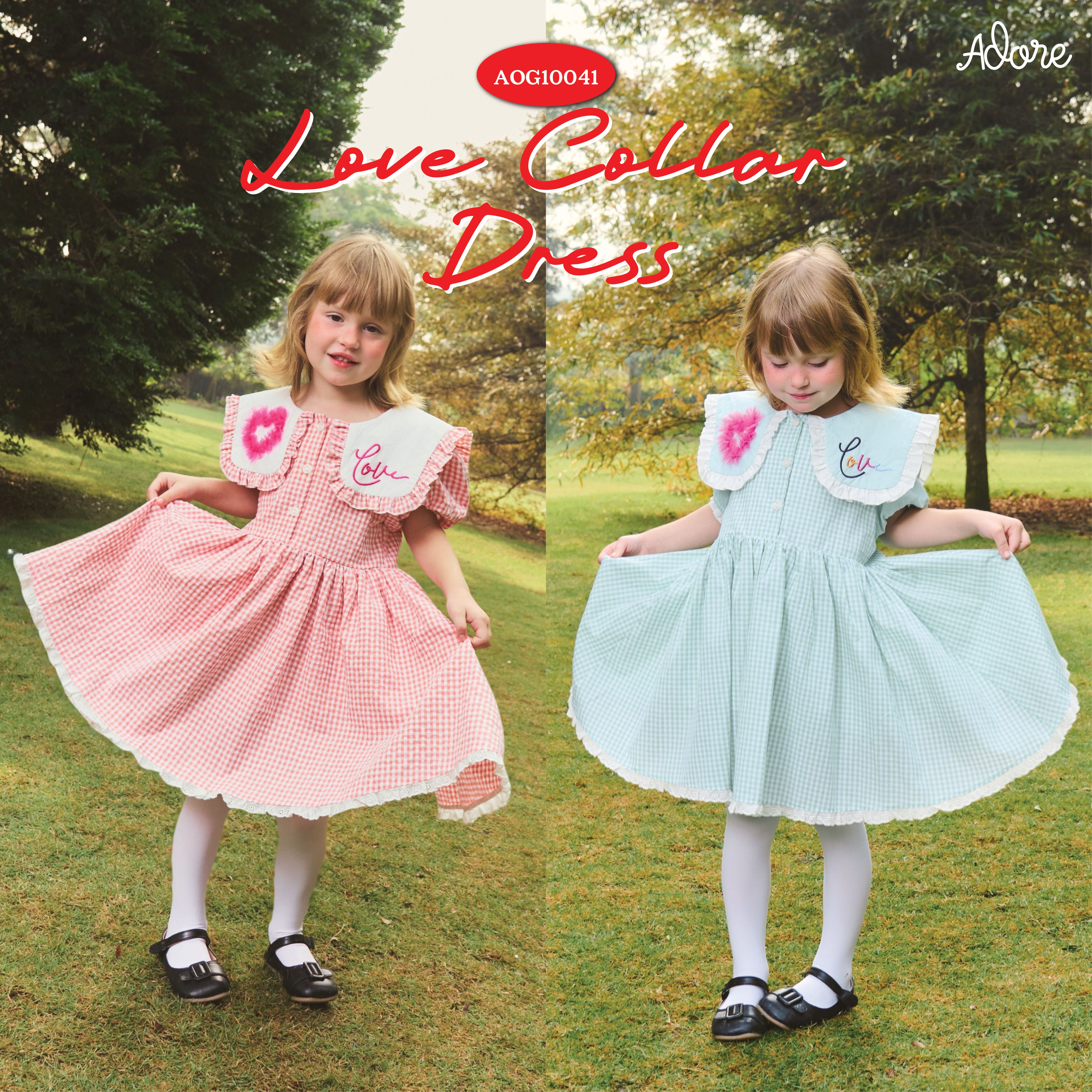 ADORE2112 AOG10041 : LOVE COLLAR DRESS