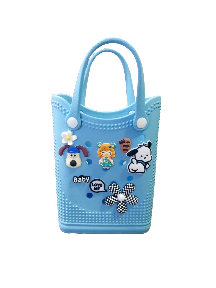 กระเป๋าถือ  korea style   พร้อมตัวแปะกระเป๋า แนวน่ารักๆๆ 8ตัว