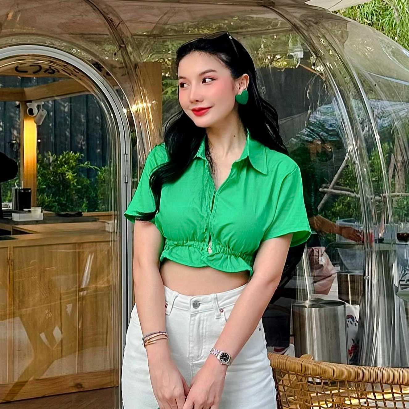 T0669 Emma Crop Shirt