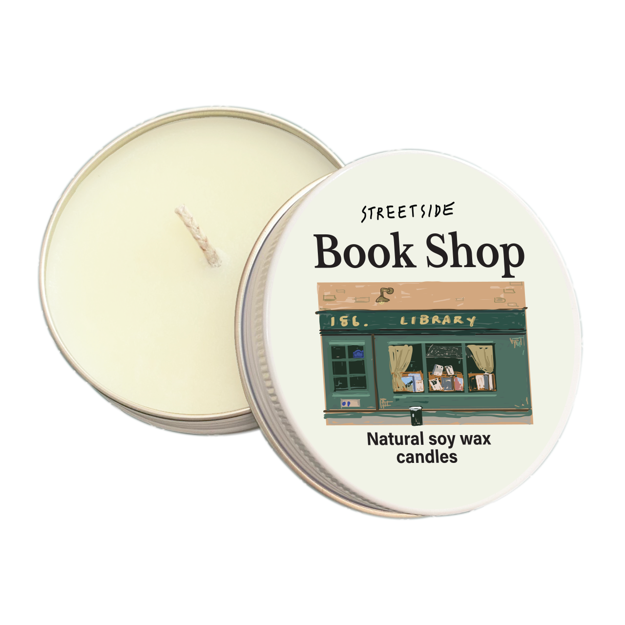 Summerstuff.marine - SOY WAX CANDLES กลิ่น STREETSIDE BOOK SHOP (60 g) - เทียนหอมไขถั่วเหลือง