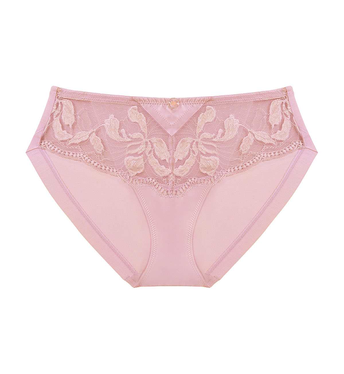 NEW Triumph 10221399 Florale Rose Lilies Midi-R 1979 กางเกงชั้นในรูปแบบฮิปสเตอร์ สีชมพู
