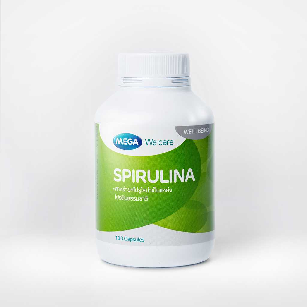 MEGA We Care Spirulina 500 mg 100 เเคปซูล