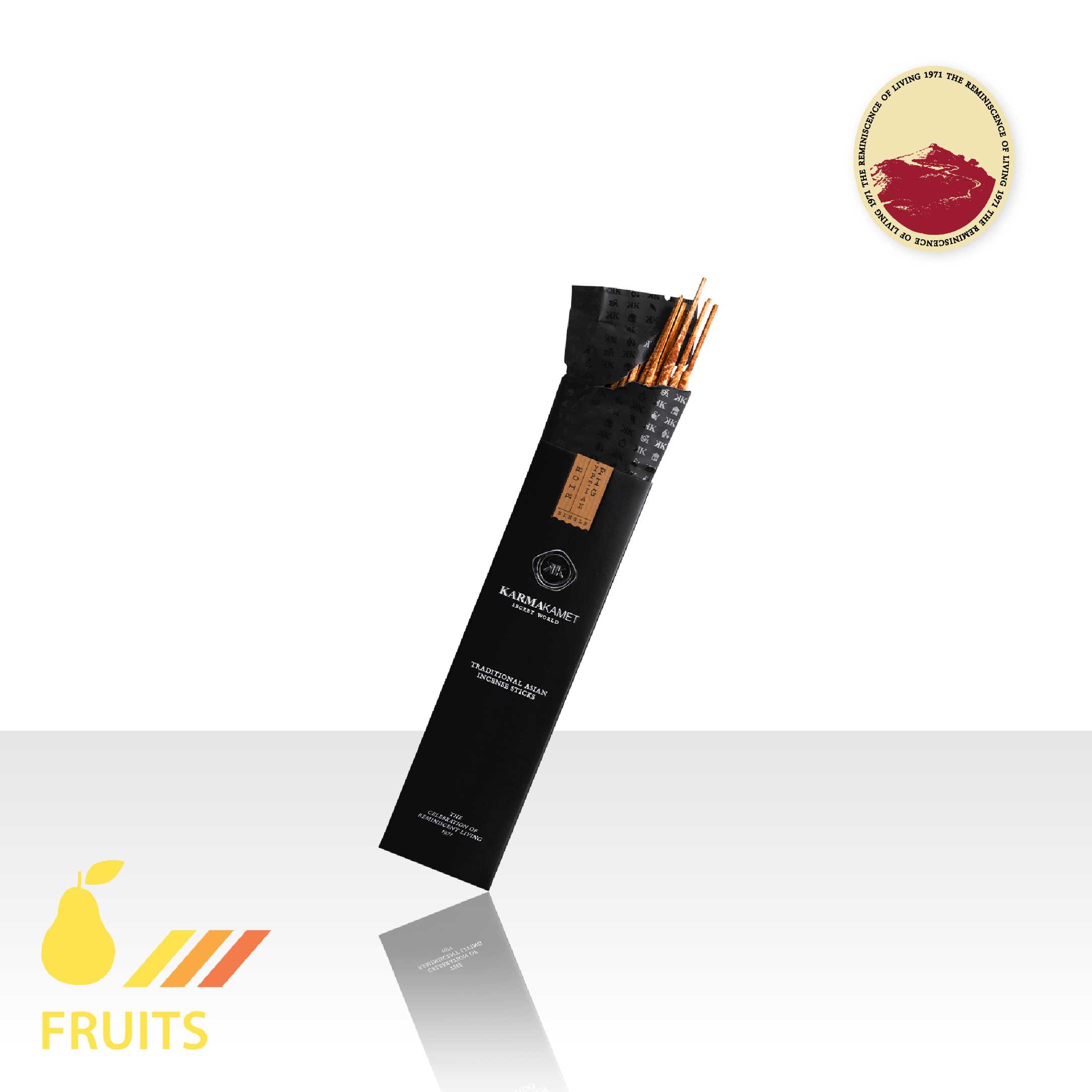 Traditional Asian Incense Sticks / Fruits