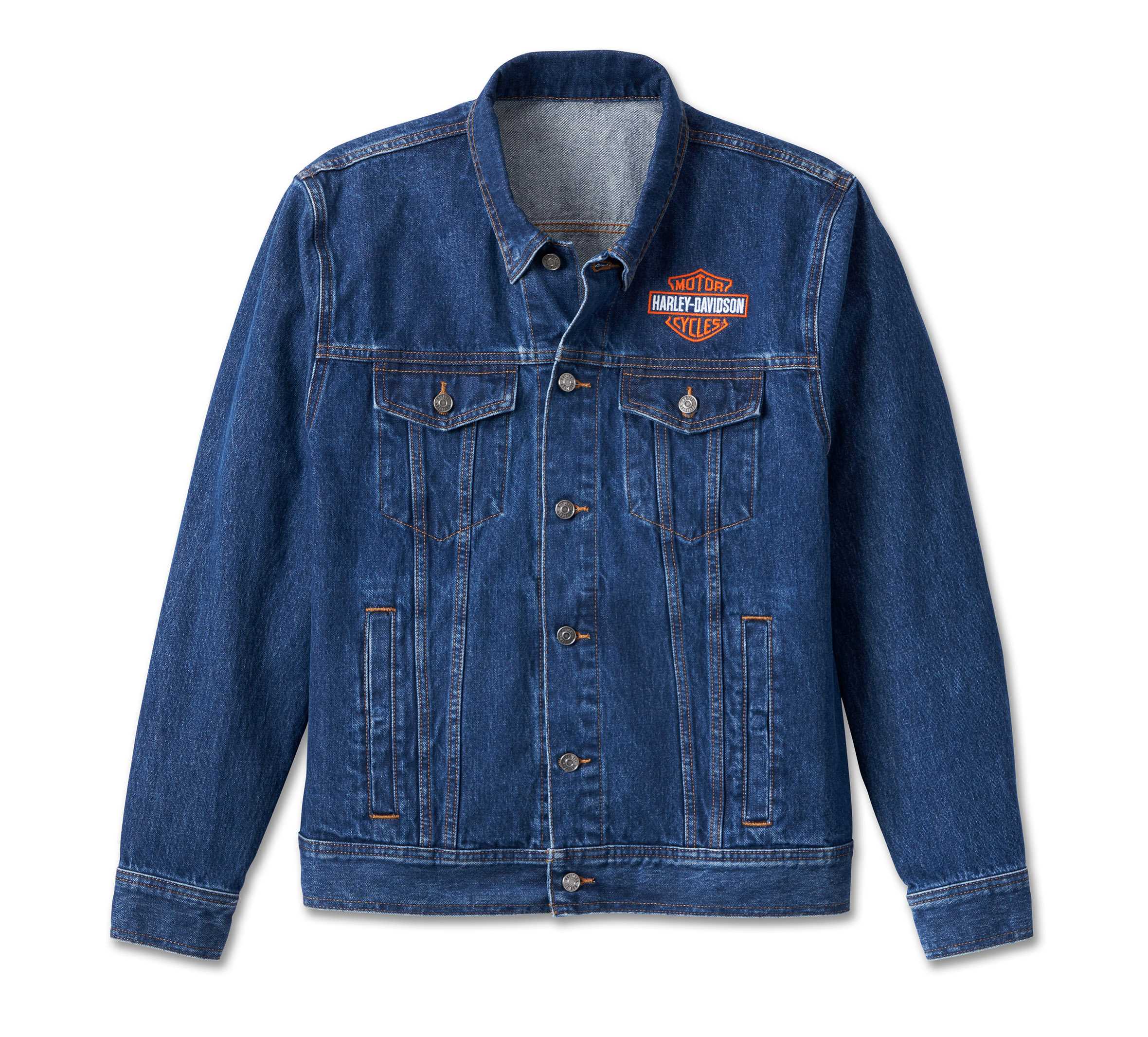 Harley-Davidson Men's Harley-Davidson Denim Jacket - Medium Wash Denim