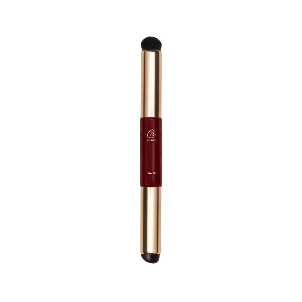 แปรงเบลอขอบปาก ลิปเบลนดิ้ง 2 ด้าน  ► Official Account CHAT Duo Lip Blending Brush NO.22