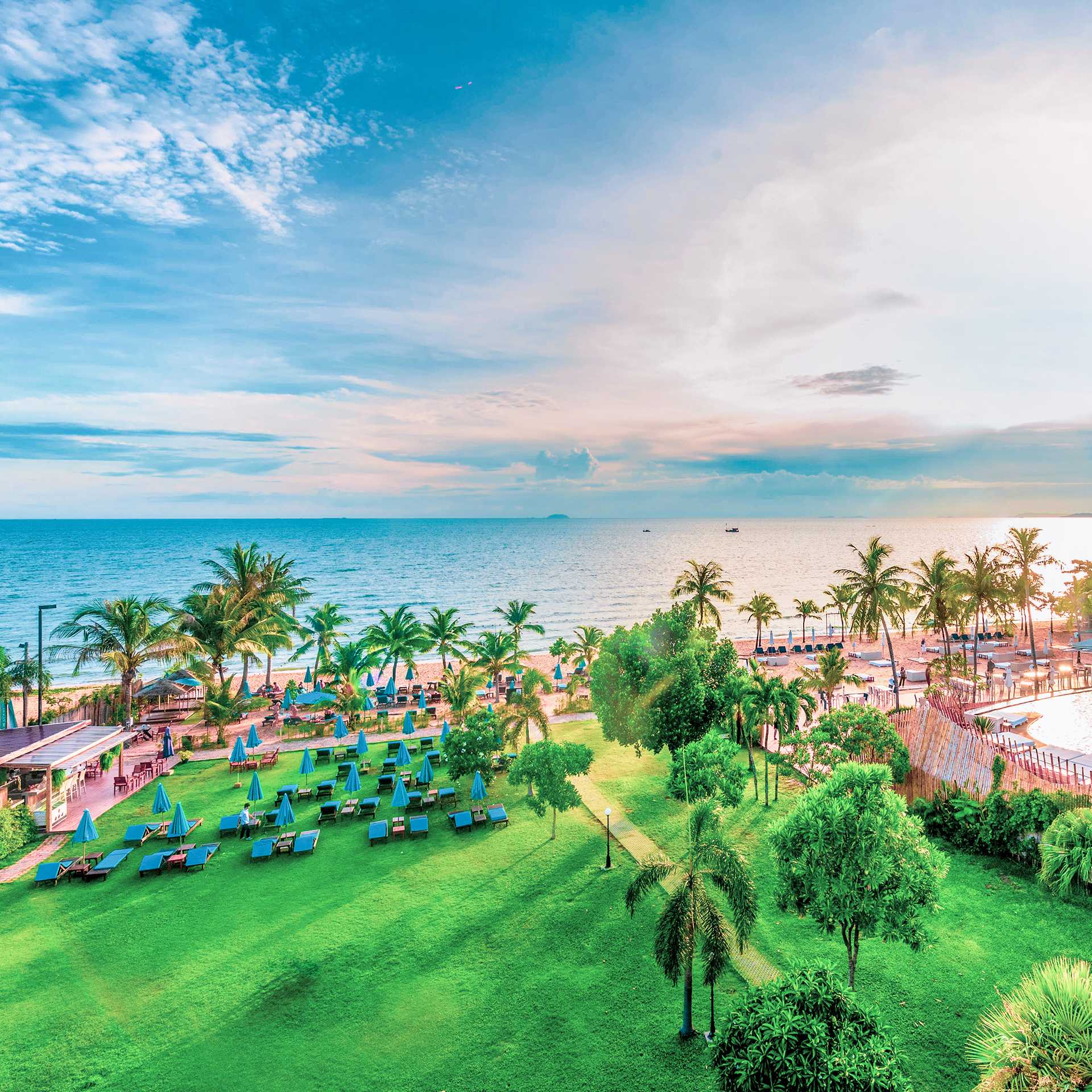 Pinnacle Grand Jomtien Pattaya พัทยา ห้อง Deluxe Seaview Studio พร้อมอาหารเช้า 2 ท่าน