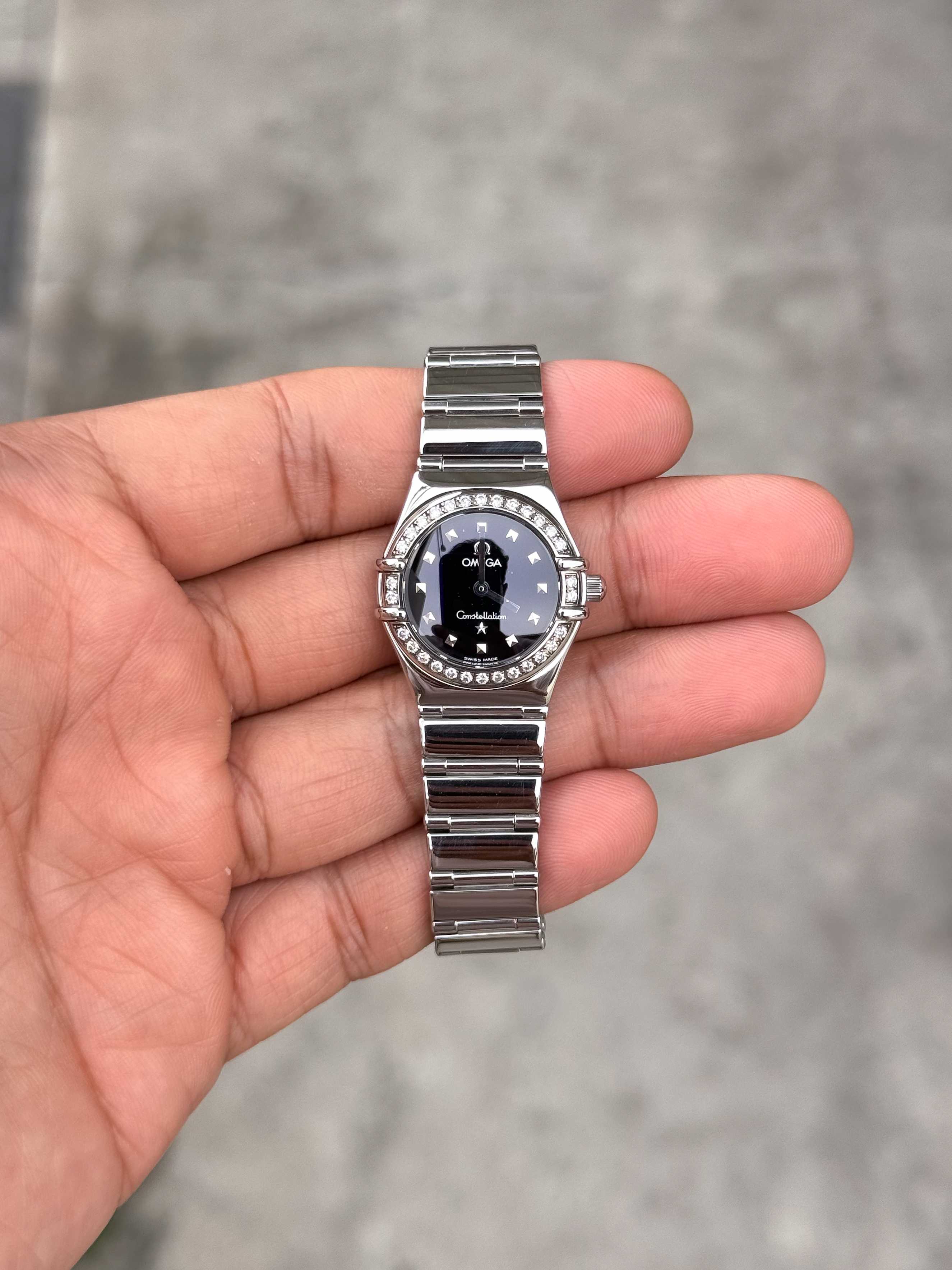 Omega Constellation Diamond My Choice Lady Size Quartz