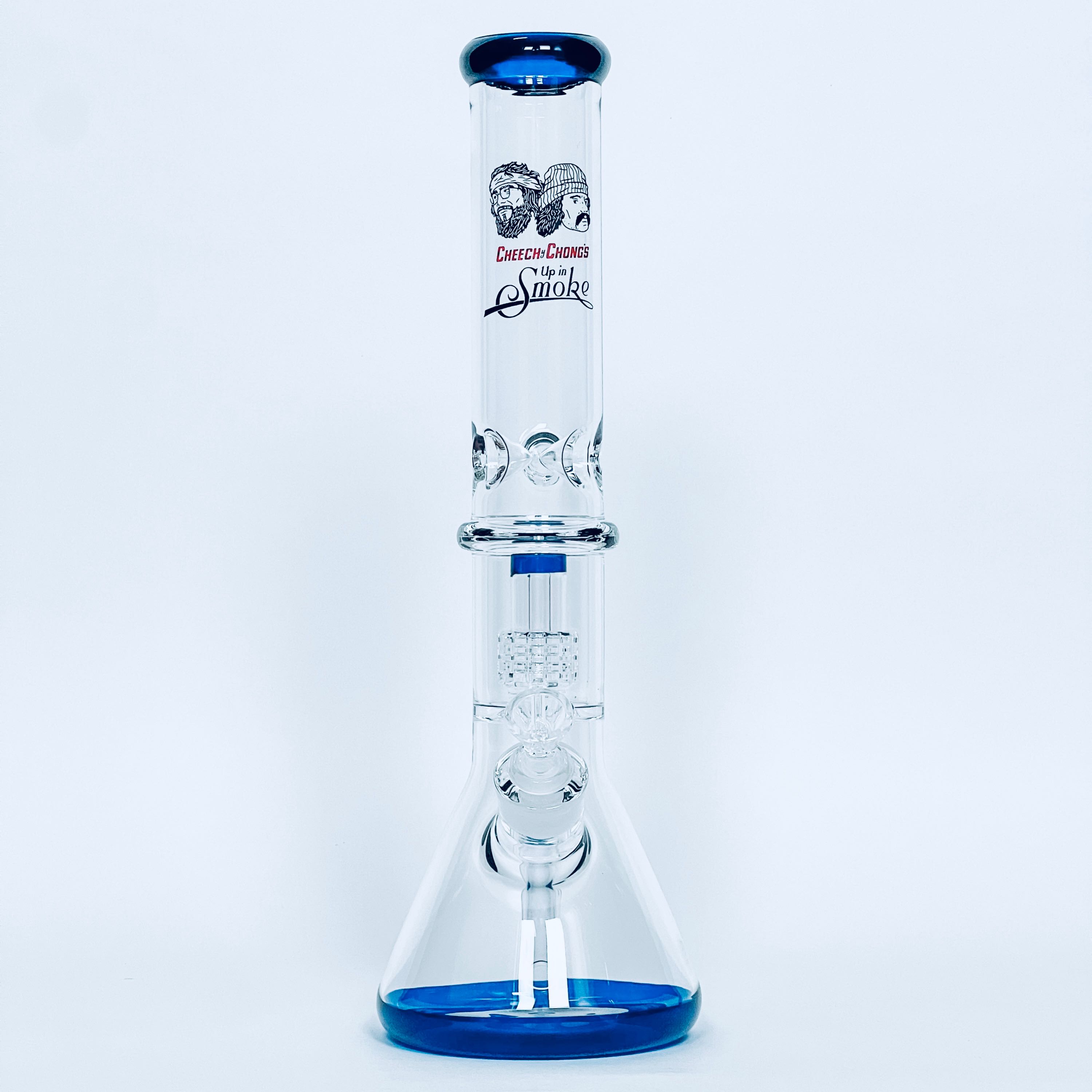 Cheech & Chong’s Glass Beaker lce Bong with Drum Perc | 38 cm