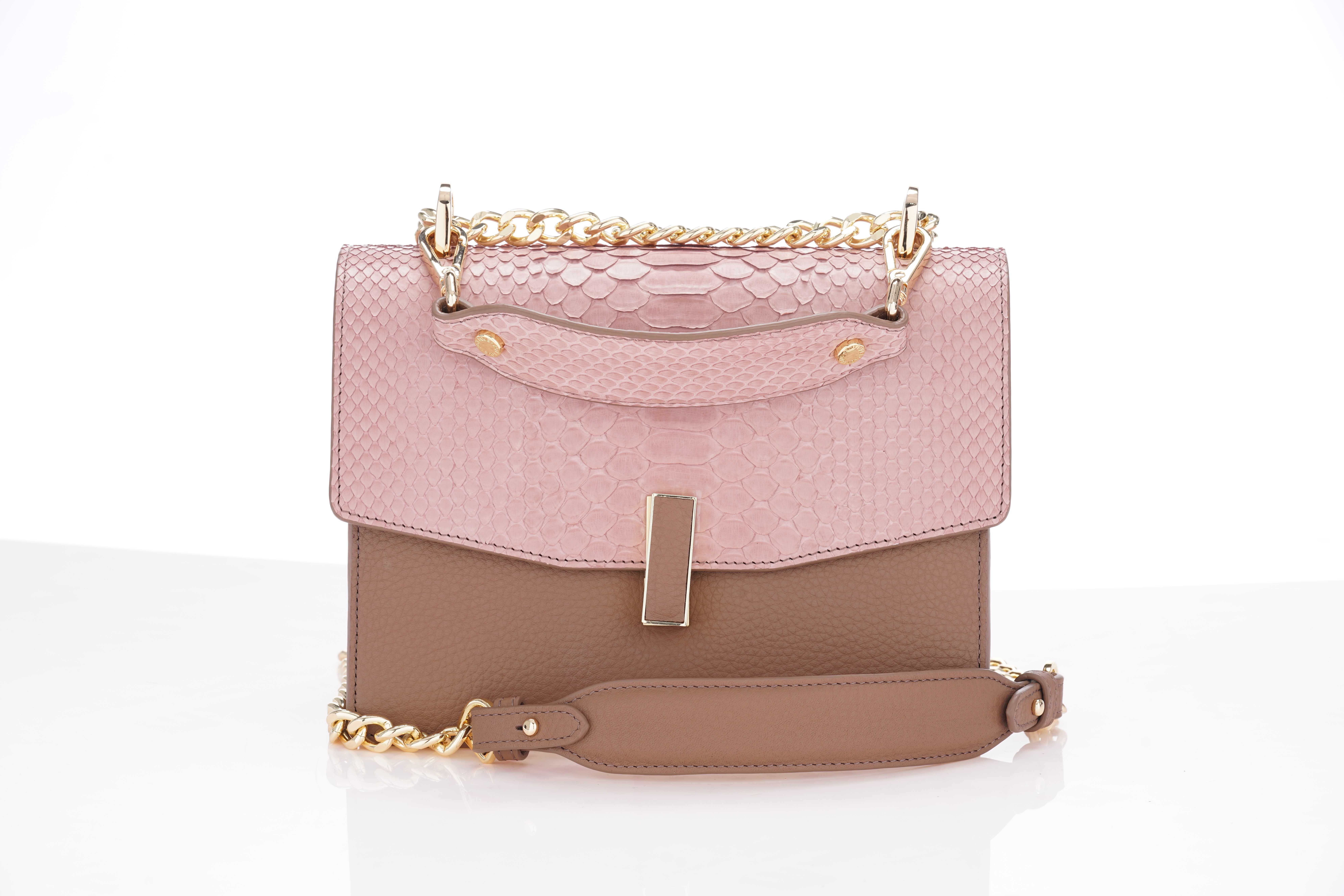 Xotique Cassie Bag with short and long strap in Darkrose