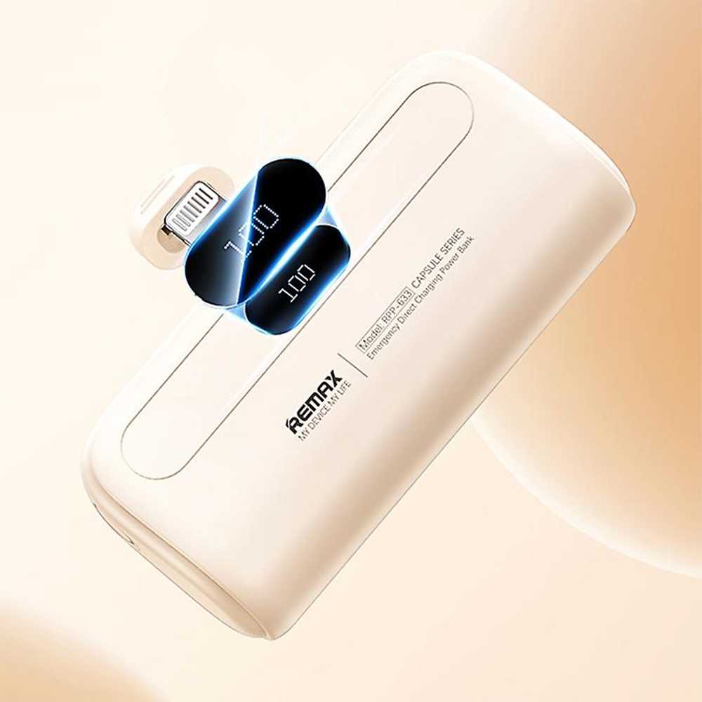 แบตสำรองชาร์จด่วน Remax 5,000mah Capsule Series