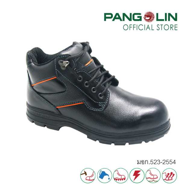 รองเท้านิรภัยหุ้มข้อ รุ่น 0209 พื้น PU -ไม่เสริมแผ่นแสตนเลส