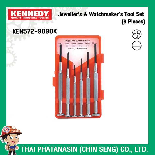 KENNEDY Jeweller’s & Watchmaker’s Tool Set  (6 Pieces) No.KEN572-9090K