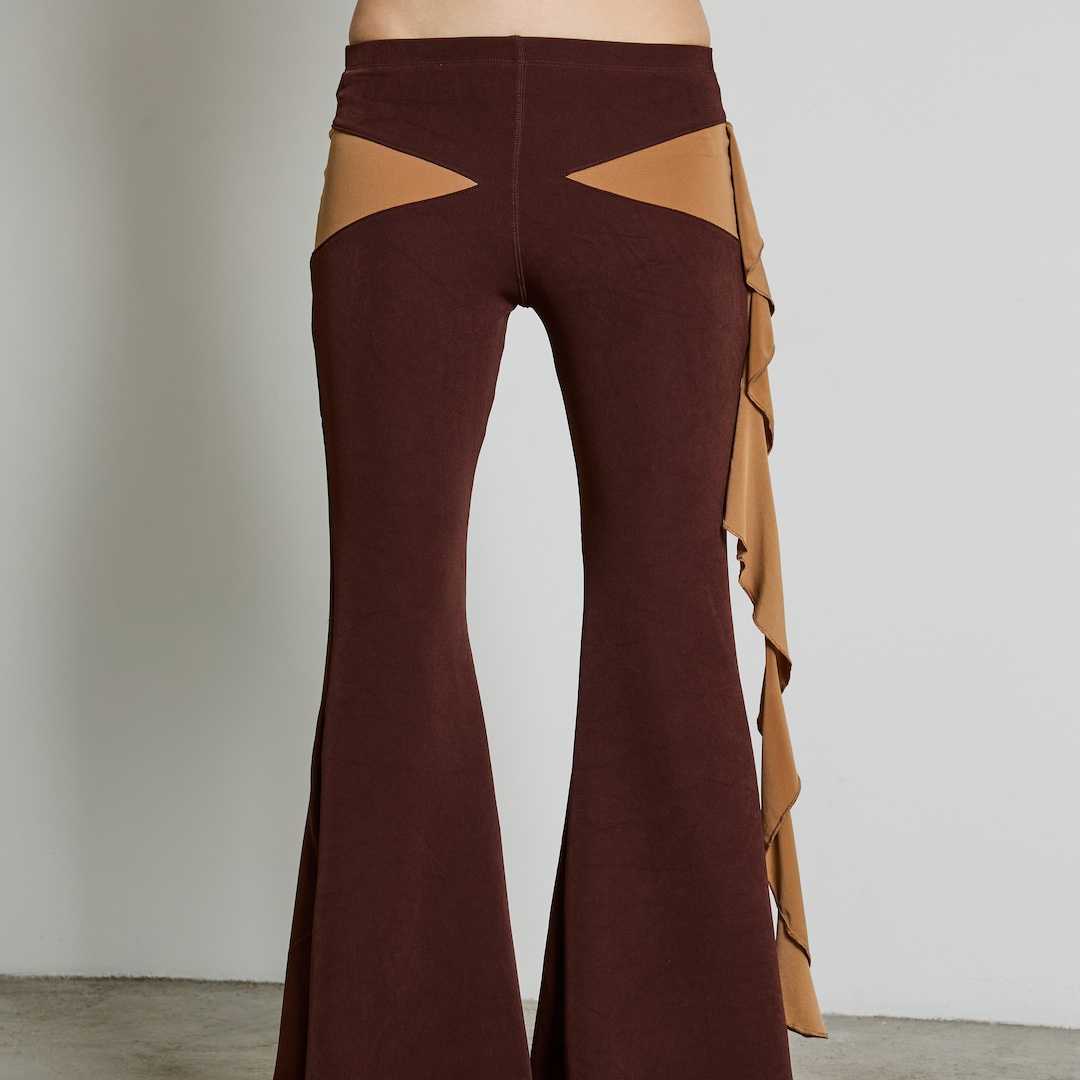 BLACKDOG BKK -  Grazia pants  กางเกงผ้ายืดตัดต่อ - BD2510