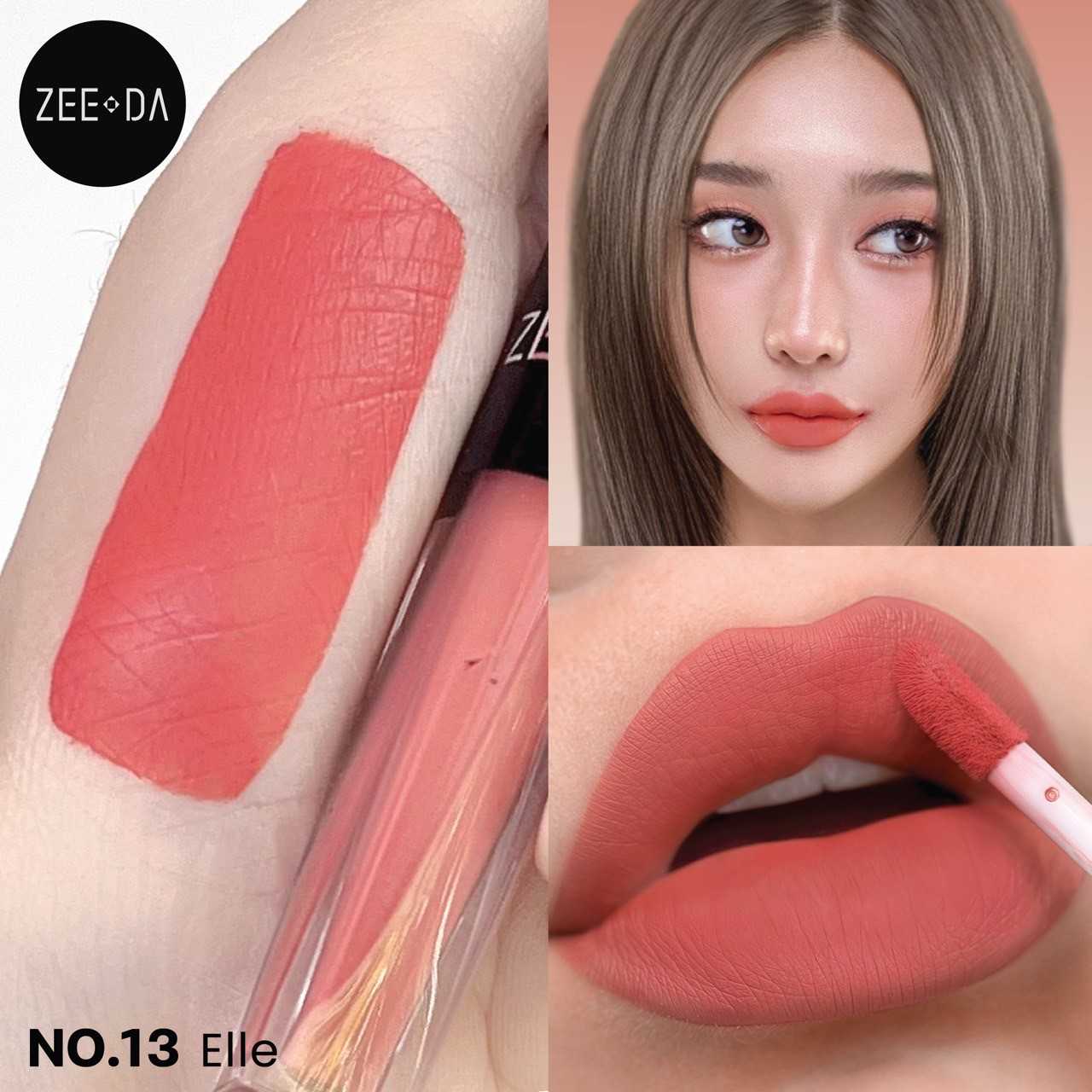 Zeeda #13 สีส้มโอรส (Elle)