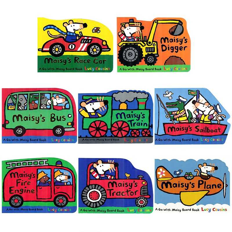 Set Maisy Board Book พร้อมกล่อง (8เล่ม คุ้มมาก !) หนังสือยานพาหนะ Vehicles