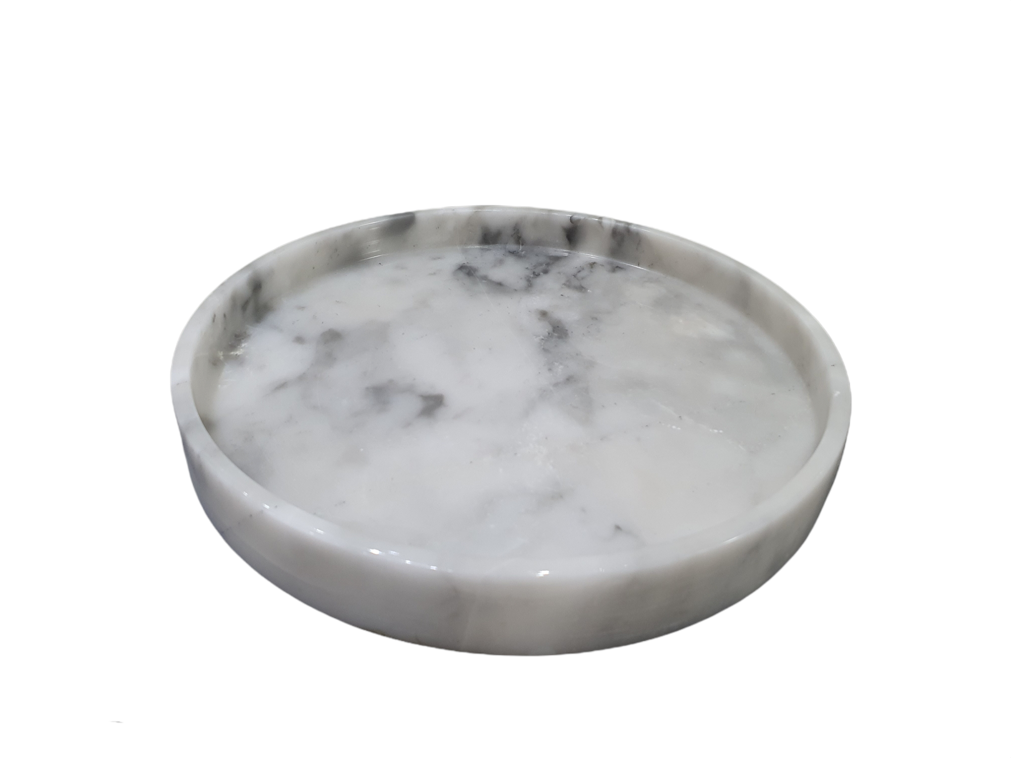 Tray, Marble, White, 22 CM.