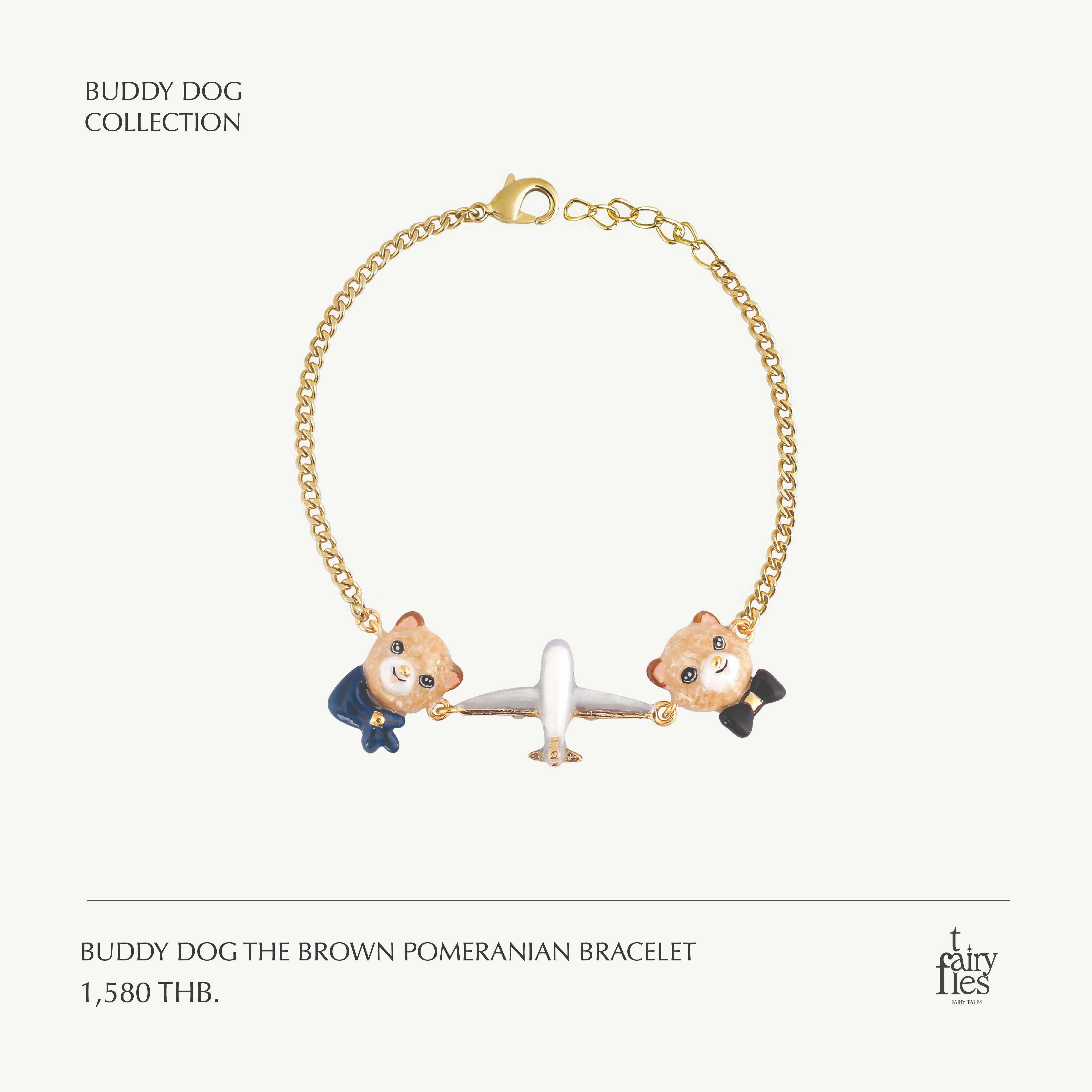 Dog Bracelet/Pomeranian สร้อยข้อมือหมาปอม