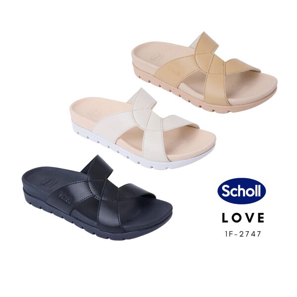 Scholl รุ่น LOVE 1F-2747 รองเท้าแตะสกอลล์ แบบสวม รองเท้าสุขภาพ