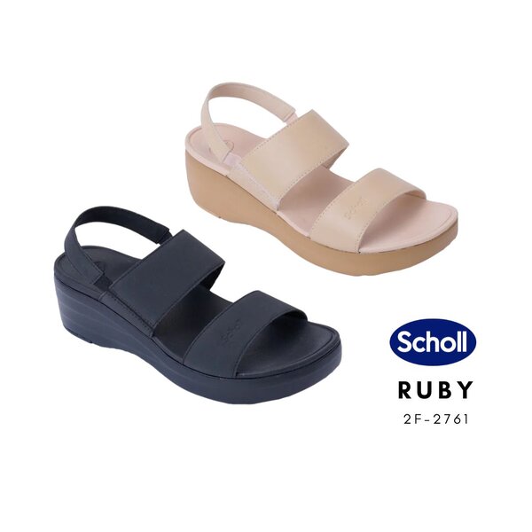 Scholl รุ่น RUBY 2F-2761 รองเท้าแตะสกอลล์ แบบสวม รองเท้าสุขภาพ