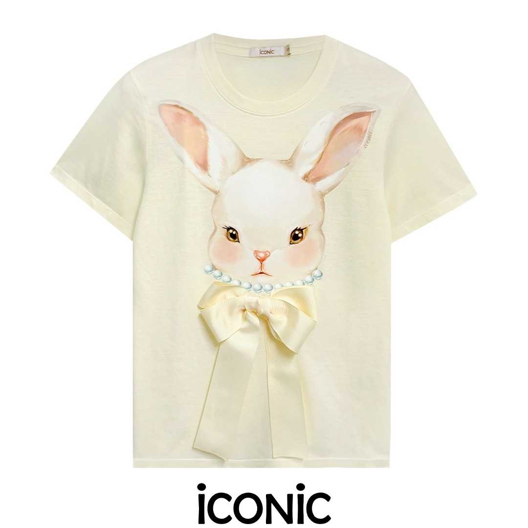 iCONiC MARTHA T-SHIRT #20502 Decorative BOW