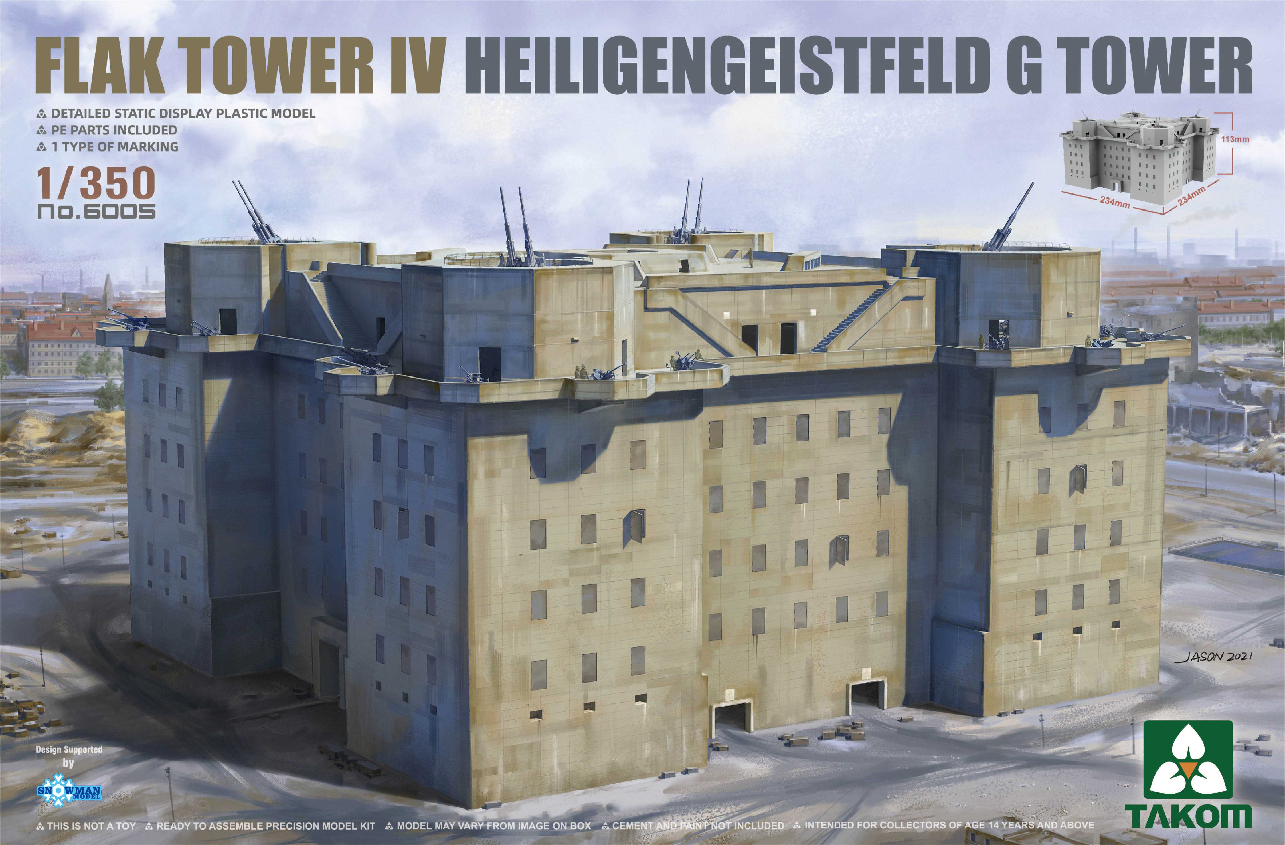 1/350 FLAK TOWER IV HEILIGENGEISTFELD G TOWER