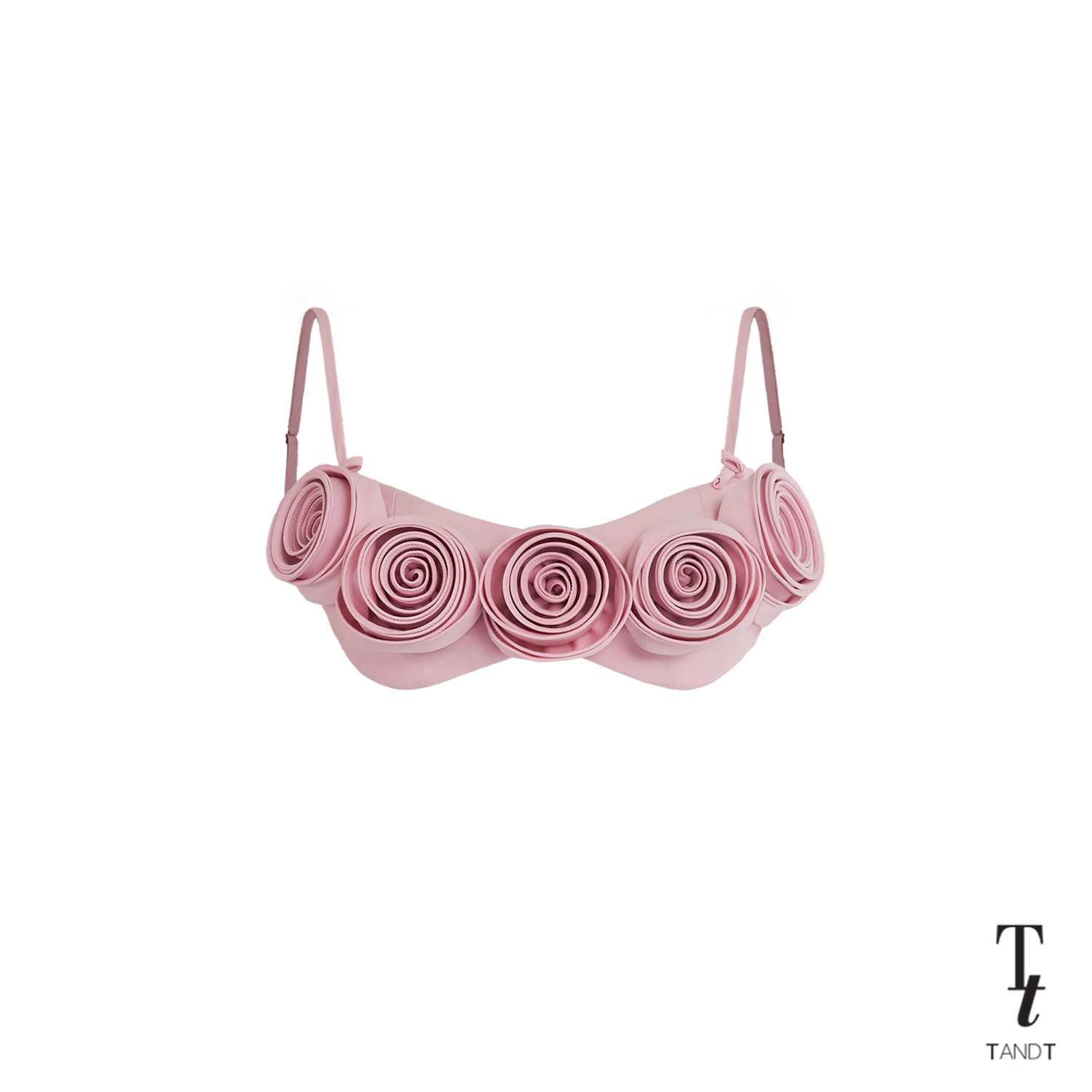 ROSELINDA - ROSES HAND-CRAFTED BRA TOP