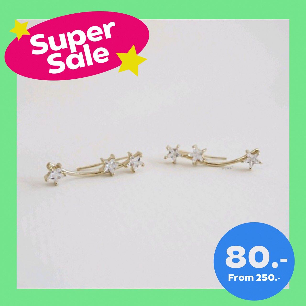 ต่างหู stellar line stud 