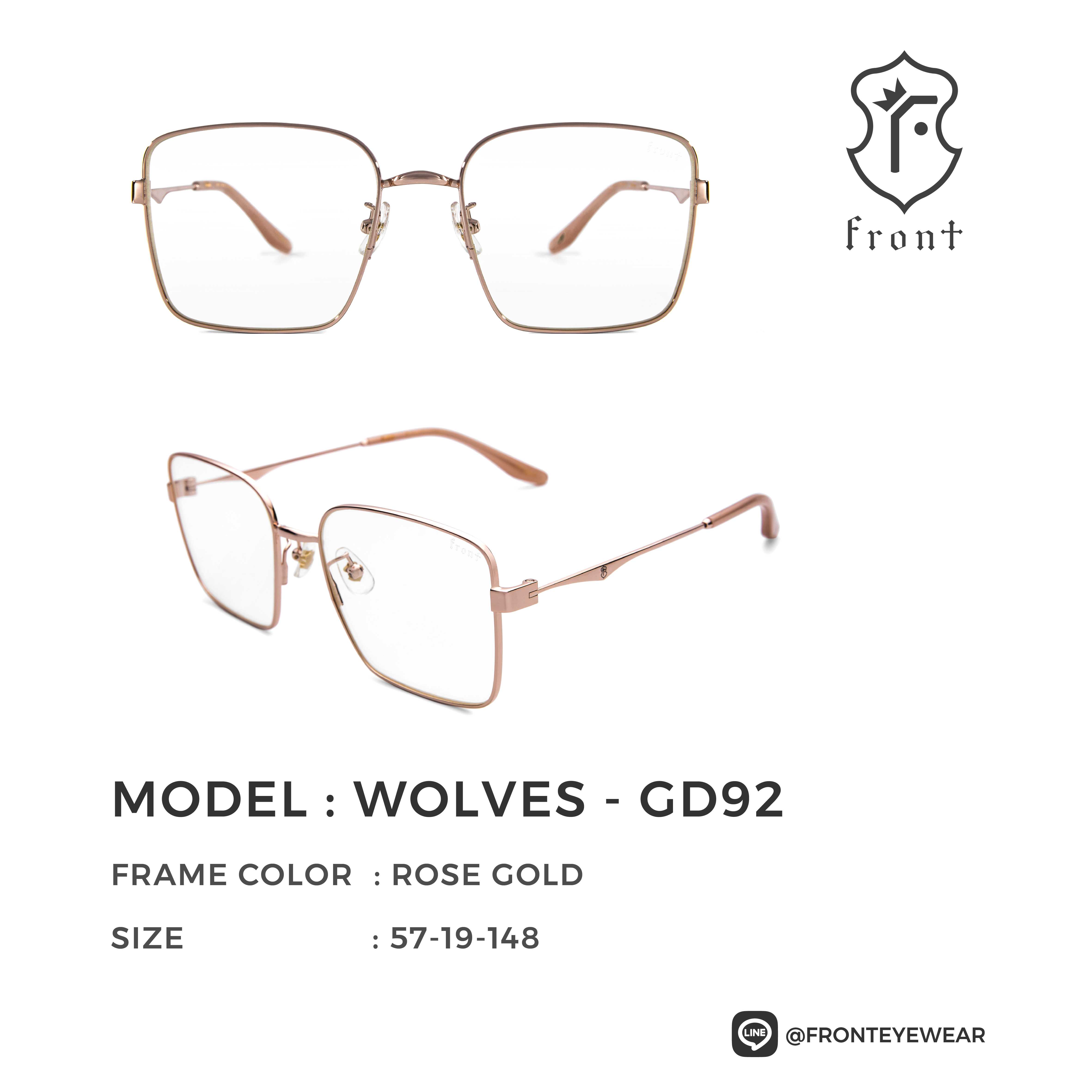 FRONT - กรอบแว่น รุ่น Wolves (สามารถนำไปตัดเลนส์สายตาได้ค่ะ) - Fronteyewearthailand